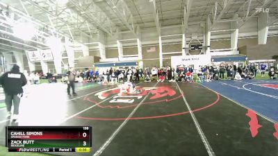 138 lbs Cons. Round 4 - Cahill Simons, Spanish Fork vs Zack Butt, Ridgeline