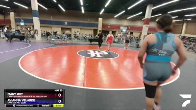 180 lbs Cons. Round 1 - Mary Roy, Cypress Ranch High School Wrestling vs Avianna Velarde, Spartan Mat Club