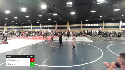 62 lbs Quarterfinal - Camren Redwine, Juggernaut WC vs Cree Garza, Spokane Wrestling