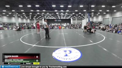 126 lbs Champ. Round 4 - Mason Bauer, Ohio vs Brooks McCollom, Edmond North High School Wrestling