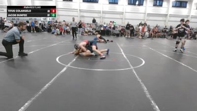 120 lbs Round 2 (6 Team) - Titus Colangelo, All American vs Jacob Dunfee, Ohio Titan