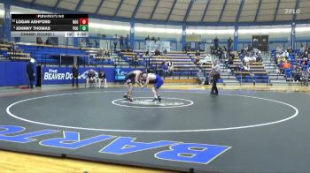 157 lbs Champ. Round 1 - Logan Ashford, Northern Oklahoma College vs Johnny Thomas, Pratt Community College