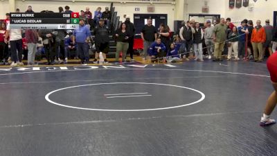 215 lbs 5th Place Match - Ryan Burke, Chaminade vs Lucas Dzolan, Holy Trinity