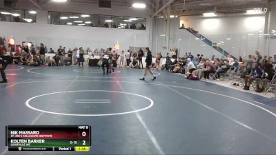 130 lbs Champ. Round 3 - Kolten Barker, Louisville WC vs Nik Massaro, St. Joe`s Collegiate Institute