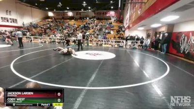 144 lbs Cons. Round 2 - Cody West, Lander Valley vs Jackson Larsen, Riverton