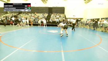 110-I lbs Consi Of 8 #1 - Liam Vance, Bearcat Wrestling Club vs Brian Mormon, Sachem North
