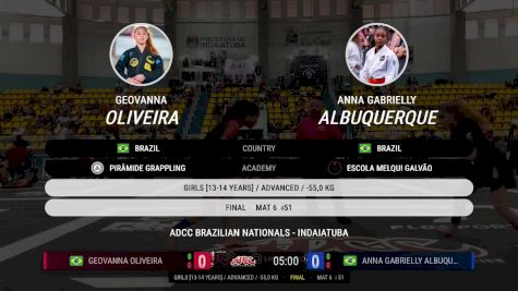 Geovanna Oliveira vs Anna Gabrielly Albuquerque 2025 ADCC Brazilian Nationals