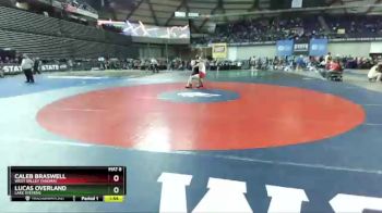 4A 195 lbs Quarterfinal - Lucas Overland, Lake Stevens vs Caleb Braswell, West Valley (Yakima)