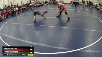 195 lbs Round 3 (6 Team) - Cayson Boltjes, Nebraska Red vs Harrison Moore, Kentucky