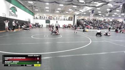 100 lbs Champ. Round 1 - Rowdy Angst, Victory Wrestling vs Conner Schoneman, IAWC