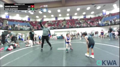 37 lbs Semifinal - Asher Morales, Comanche Takedown Club vs Hank Shattuck, Harrah