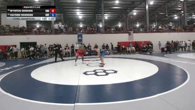 70 kg Cons. Quarters - Wynton Denkins, Cavalier Wrestling Club vs Hayden Whidden, Southern Illinois Regional Training Center