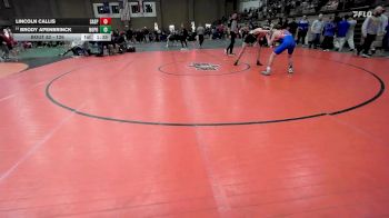 126 lbs Champ. Round 1 - Lincoln Callis, Sand Springs vs Brody Apenbrinck, North Point