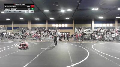 130 lbs Round Of 16 - Isaac Toomey, Warriors Of Christ vs Xavier Spratt, Outlaws