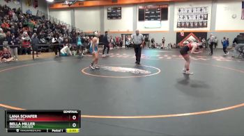 135 lbs Semifinal - Bella Miller, Wahlert, Dubuque vs Lana Schafer, Cedar Falls