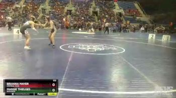 115 lbs Quarterfinal - Brianna Mayer, Central Cass vs Maggie Thielges, Bismarck