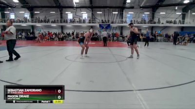 Silver 165 lbs Cons. Semi - Mason Drake, Unattached vs Sebastian Zamorano, St. Cloud State