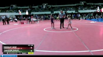 68 lbs Champ. Round 1 - Mckinley Hemp, Riverheads Youth Wrestling vs Theodore Radley, Williamsburg Wrestling Clib