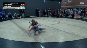 75 lbs Quarterfinal - Kara Hoge, Bear Lake Wrestling Club vs Zoey Morris, TW Wrestling