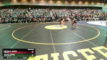 120 lbs Semifinal - Olivia Engel, Kelso (Girls) vs Me`Kala James, Central