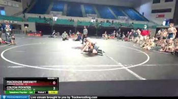 95 lbs Round 3 (3 Team) - Colton Poynter, Eastside Youth Wrestling vs Mackenzie Gressett, Carolina Reapers