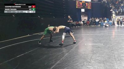 157 lbs Round Of 64 - Cooper Rathburn, Navy vs Mark Takara, Utah Valley