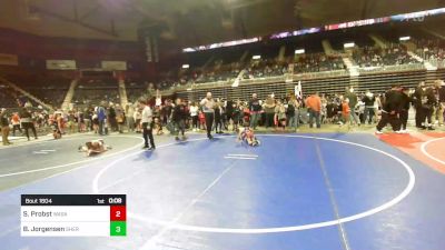 46 lbs Round Of 16 - Sawyer Probst, Wasatch WC vs Bridger Jorgensen, Sheridan WC