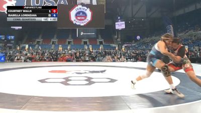 207 lbs Cons. Quarters - Courtney Walls, Illinois vs Isabella Lorenzana, California