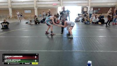 95 lbs Round 5 (6 Team) - Lexton Ketchum, Ninja Killer Black vs Jordan Carringer, Ares