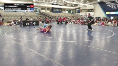 144 lbs Cole Schwartz, Pennsylvania Blue vs Michael Alexander, Minnesota Red