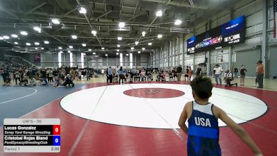 56 lbs Quarters - Lucas Gonzalez, Scrap Yard Garage Wrestling vs Cristobal Rojas Bland, FordDynastyWrestlingClub