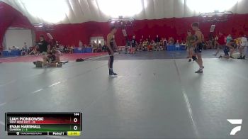 144 lbs Placement Matches (16 Team) - Liam Pionkowski, West Bend East vs Evan Marshall, Cameron 2