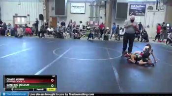 52 lbs Round 4 (8 Team) - Chase Warm, Warhawks Black vs Santino DeLeon, 84 Athletes