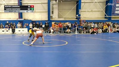 141 lbs Cons. Round 3 - Hunter Lundberg, Rhode Island College vs Austin Monteiro, Western New England
