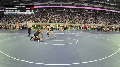 D2-175 lbs Cons. Semi - Jonathan Golec, Goodrich HS vs Don Spillers, Martin Luther King HS