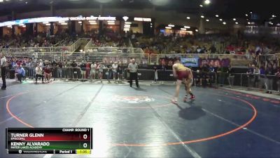 1A 150 lbs Champ. Round 1 - Kenny Alvarado, Mater Lakes Academy vs Turner Glenn, Episcopal