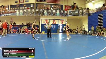 106 lbs Champ Round 1 (16 Team) - Kolby Robinson, Renselear Central vs Royce Malone, Monrovia