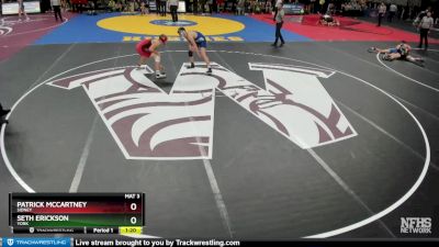 Semifinal - Patrick McCartney, Sidney vs Seth Erickson, York