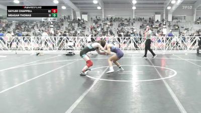 100 lbs Round Of 128 - Sayler Chappell, NC vs Meagan Thomas, IN