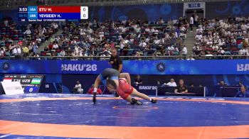 92 kg 1/4 Final - William Etu, United States vs Hlib Yevsieiev, Ukraine