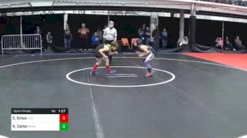 78 lbs Semifinal - Carson Stiles, Le Roy Youth Wrestling vs Roman Zarbo, Nwaa