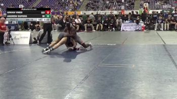 165 lbs Quarterfinals (8 Team) - Andrew Supers, Baldwin Wallace vs Juwan Vines, Olivet