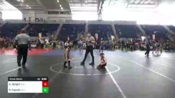 52 lbs Consolation - Karter Wright, Punisher Wrestling vs Parker French, Bear Cave