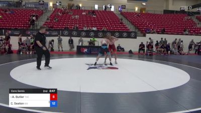 60 kg Cons Semis - Adam Butler, The Wrestling Factory Of Cleveland vs Cale Seaton, Big Game Wrestling Club