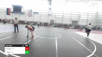 95 lbs Semifinal - Kellen Frost, Team Aggression vs Thomas Starr, Foothill Falcons