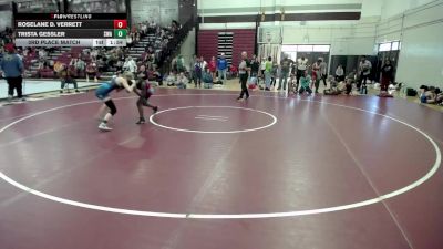 119 lbs 1st Place Match - Roselane D. Verrett vs Trista Gessler, Summit Wrestling Academy