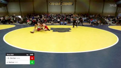 168 lbs Round Of 32 - Gideon Gerber, Oakdale vs Jose Gatica, Toppenish (WA)