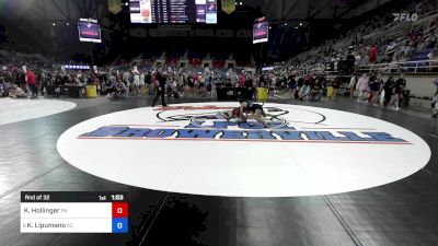 94 lbs Rnd Of 32 - Kate Hollinger, PA vs Khyla Lipumano, AZ