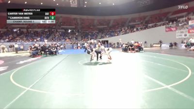 3A Boys 126 lbs Champ. Round 1 - Cameron King, Sutherlin Boys vs Carter Van Meter, Sisters Boys