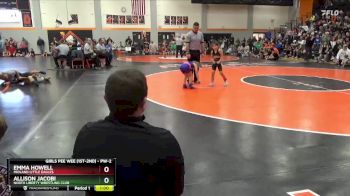 PW-2 lbs Semifinal - Emma Howell, Midland Little Eagles vs Allison Jacobi, North Liberty Wrestling Club